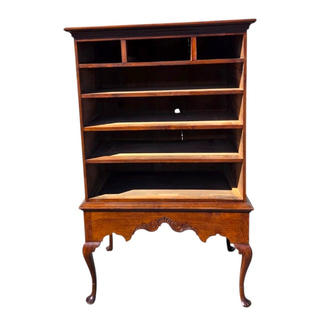 Late 18th Century Queen Anne Solid Walnut Chest/Every Section Made From One Piece of Lumber. For Sale - Image 16 of 18