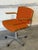 Duba Orange Upholstered Swivel Desk Office Chair Danish Mid-Century Modern 1970s For Sale - Image 9 of 11