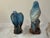 Mid-Century Modern Vintage Blue Parakeet Salt and Pepper Shakers, Coordinating Pair For Sale - Image 3 of 10