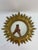 Mid-Century Modern Vintage 1960s French Style 16.5" Gilded Sunburst Wall Mirror For Sale - Image 3 of 17