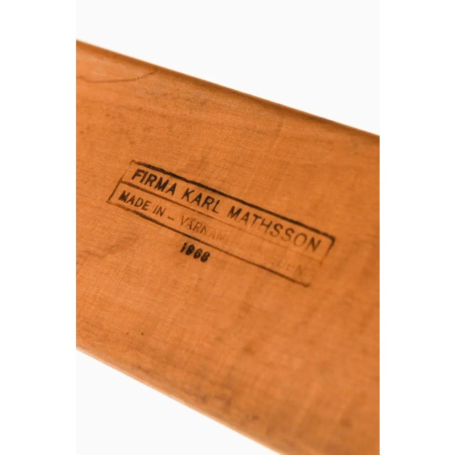 Brown Set of Easy Chairs in Birch and Leather by Bruno Mathsson, 1968 For Sale - Image 8 of 9