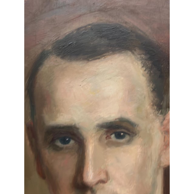 Carl Magnus Lindqvist, Portrait, 1960s, Oil on Panel, Framed For Sale - Image 4 of 18
