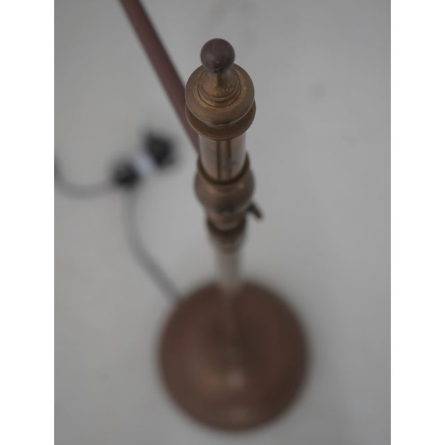 Robert Abbey Swing Arm Brass Reading Library Lamp For Sale - Image 12 of 14