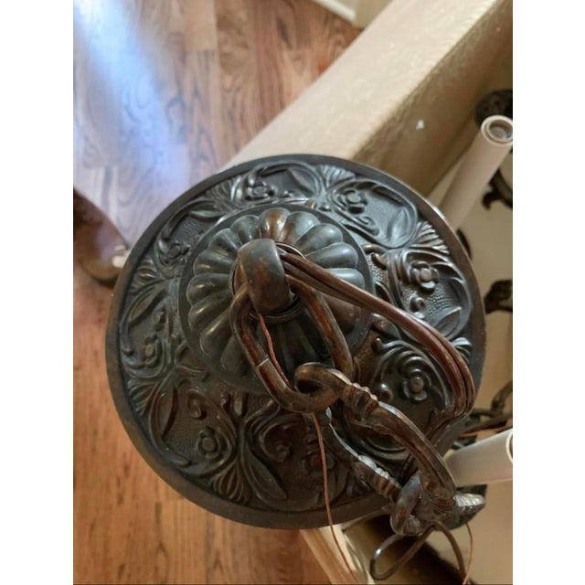 Alabaster Contemporary 12 Arm 15 Light, Large Alabaster Chandelier For Sale - Image 8 of 9