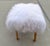 Modern Anthropologie White Mongolian Fur Bench For Sale - Image 3 of 6