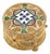 Silver Box in Gold Filigree Mesh For Sale