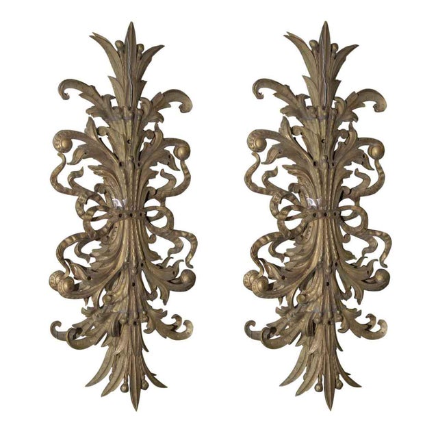 French Bronze Wall Art Decorations a Pair Chairish