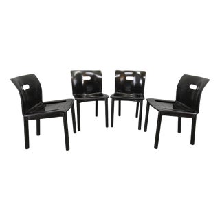 Model 4870 Chairs attributed to Anna Castelli Ferrieri for Kartell, 1980s, Set of 4 For Sale