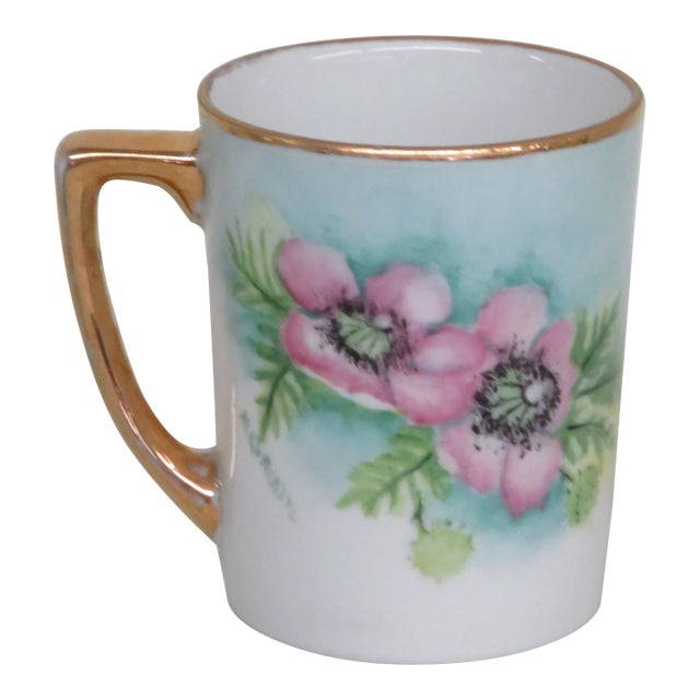 Pink Flowers Small Mug Cup For Sale