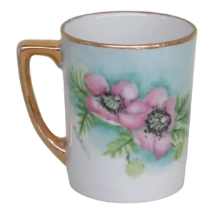 Pink Flowers Small Mug Cup