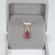 Modern 3.2Ct Pink Tourmaline Pendant With Earth-Mined Diamond Accents in Solid 14k Gold For Sale - Image 3 of 8