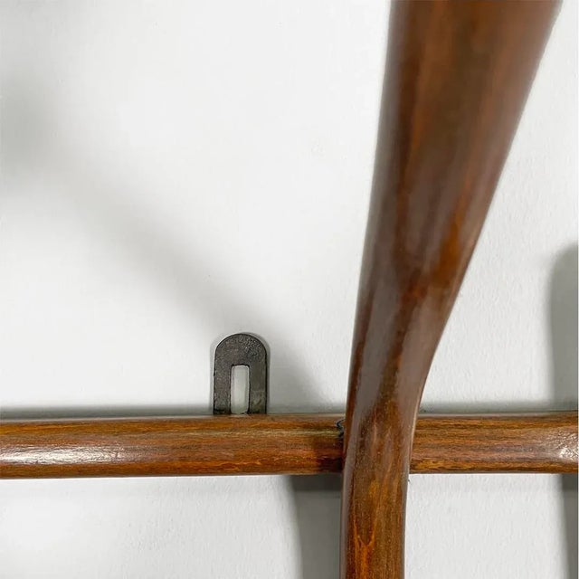 Wood Antique Austrian Wooden Coat Hanger from Thonet, 1800s For Sale - Image 7 of 15