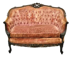 Early 20th Century Antique French Louis XV Rococo Style Ornate Carved Walnut Settee Loveseat Sofa