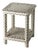 Amelia 18.25 in. W Square Bone Inlay Side Table with Lower Open Shelf, Brown Bone Inlay For Sale