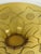 Large Art Deco Revival Amber Glass Floral Centerpiece Bowl, 1960s For Sale - Image 12 of 14