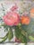 2020s “Peony and Ranunculus” Contemporary Framed Floral Oil on Linen For Sale - Image 5 of 6