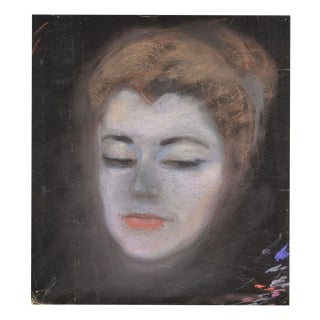 Albert Goltjakov, Portrait of a Woman, 1960s, Pastel on Paper For Sale