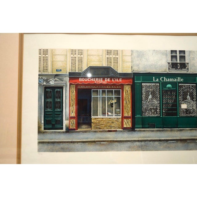 1970s Andre Renoux, Butcher's, 1976, Lithograph, Framed For Sale - Image 5 of 10