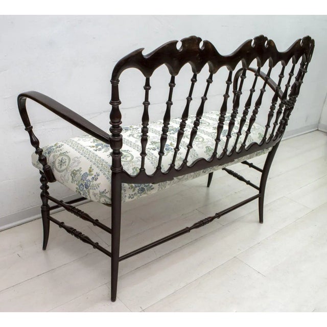 Mid-Century Chiavari Sofa and Chairs Set by Descalzi Gaetano for Desclazi, 1950s, Set of 3 For Sale - Image 17 of 18