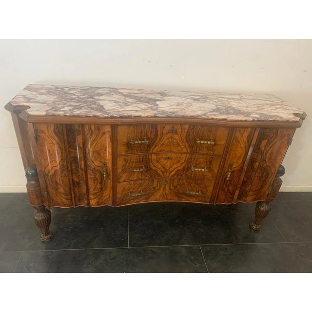 Art Deco Rosewood & Pietra Medicea Marble Sideboard, 1930s For Sale - Image 10 of 14