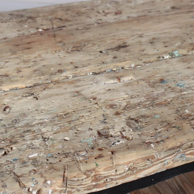 Wood Monumental Pine Display Table For Sale - Image 7 of 10