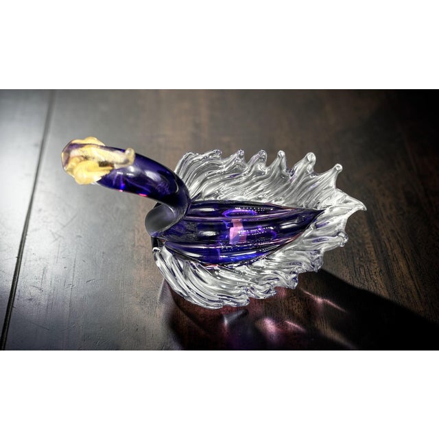Murano Glass Swan by Archimede Seguso, 1950s For Sale - Image 4 of 13
