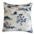 Large Blue & White Chinoiserie Asian Pagoda Garden Accent Pillows (Set of 2) For Sale - Image 4 of 5