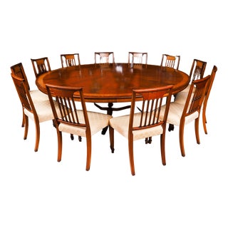 Vintage 20th Century Jupe Table, Chairs, Bookcases & Chiffonier from Harrods, Set of 16 For Sale