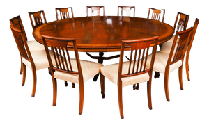 Vintage 20th Century Jupe Table, Chairs, Bookcases & Chiffonier from Harrods, Set of 16