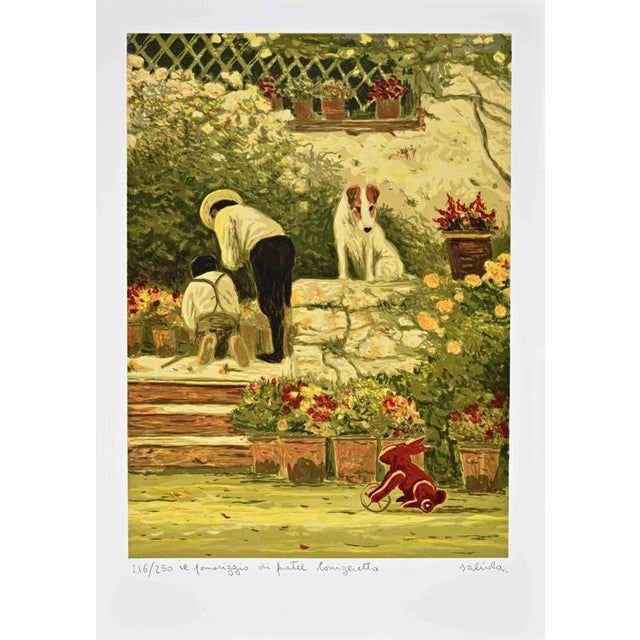 Lithograph realized by Antonio Saliola in 2000s. Edition of 250. Hand signed and numbered in pencil. Excellent condition....
