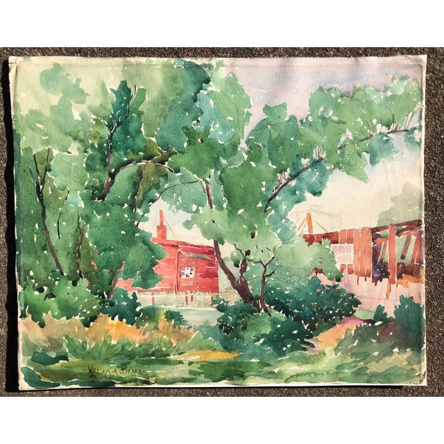 Landscape by William Alexander Drake (1891 - 1979). This comes from a group of works which are identified as Ulster County...