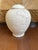 Handsome Heavily Textured Plaster Ginger Jar, Dating to the 1970’s. Beautiful buff shade. Irregular brutalist texture...