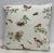 16" Square Pillow Adorned With Cheerful Colorful Birds, Owls & Ducks - Made in Uk. For Sale - Image 10 of 10