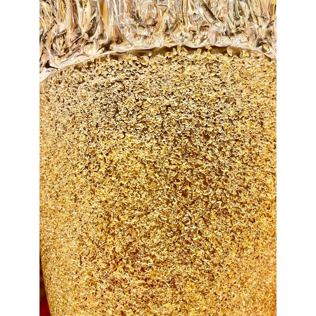 Toso Wall Lights in Gold Glass, 1980, Set of 2 For Sale - Image 10 of 14