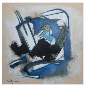 Giorgio Lo Fermo, Abstract Expressionism, Original Oil on Canvas, 2021