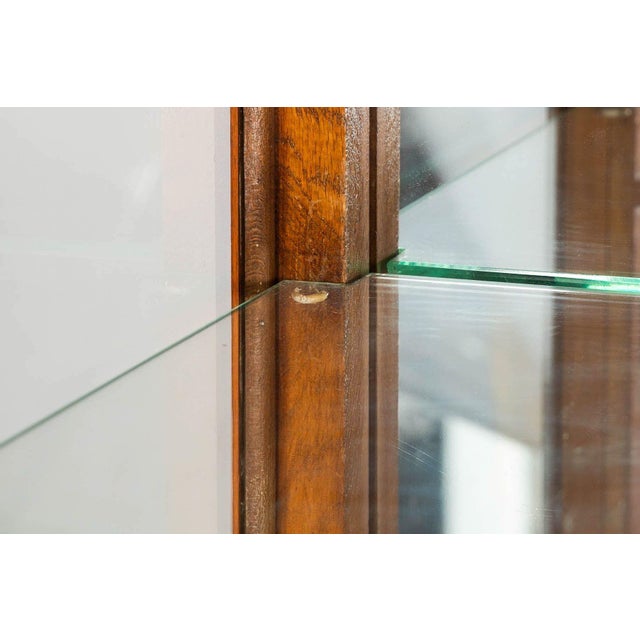 Art Nouveau Carved and Burl Walnut Display Cabinet Circa 1900 For Sale - Image 16 of 18