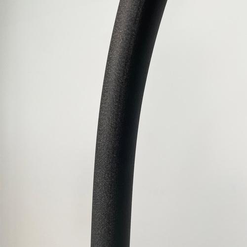 Black Italian Modern Black Embossed Metal Floor Lamp attributed to Tito Agnoli for Bieffeplast, 1970s For Sale - Image 8 of 14