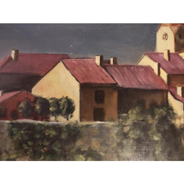Lahour, French Landscape, Oil Painting on Canvas, 1964 For Sale - Image 9 of 11