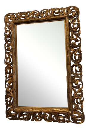 Florentine Facet Cut Mirror, 1890s