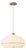 Nova of California Satin Nickel Morelli Pendant Light - Mid Century Modern Lucite Shade, Steel Body, Elv Dimmer Compatible For Sale