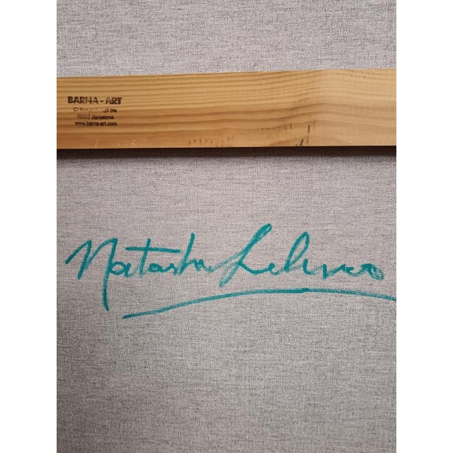 Blue Natasha Lelenco, The Two Ones, 2024, Acrylic on Canvas For Sale - Image 8 of 10