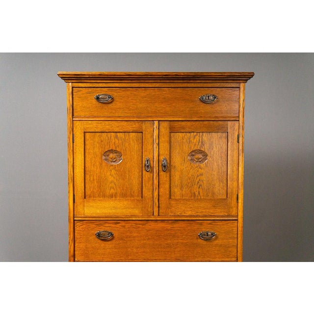 Tall Art Nouveau Chest of Drawers For Sale - Image 9 of 18
