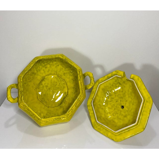 Ceramic Mid Century Modern Rosenthal Netter Chartreuse Soup Tureen For Sale - Image 7 of 10