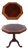 Kindel Inlaid Mahogany Neoclassical Hexagon End Table For Sale