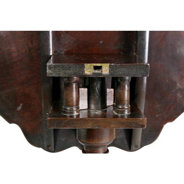 Brown George III Mahogany Tilt Top Tea Table For Sale - Image 8 of 11