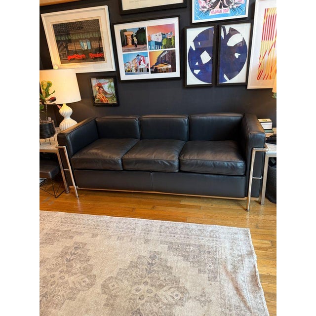 2020s Corbusier Petit Modele Three Seater Sofa For Sale - Image 5 of 10