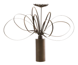 Swirl and Mum Bronze - Tall by Art Flower Maker