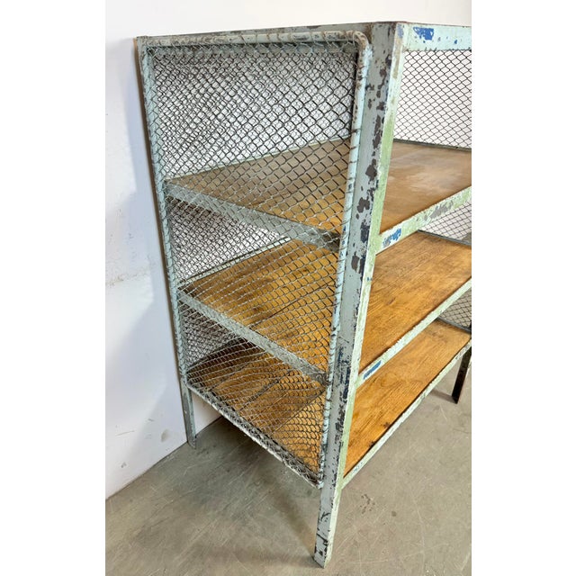 Industrial Green Shelf, 1960s For Sale - Image 9 of 18