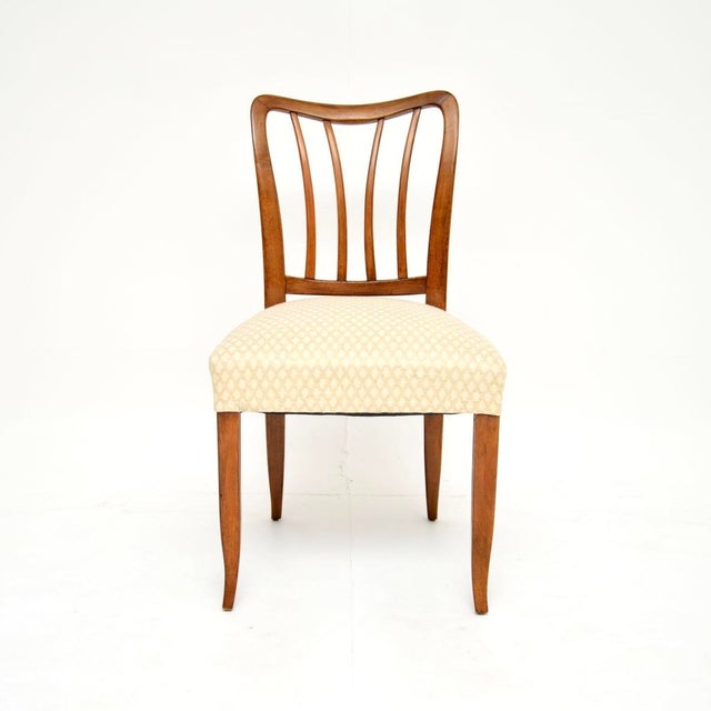 Paolo Buffa Mid-Century Italian Walnut Dining Chairs by Paolo Buffa, 1950, Set of 6 For Sale - Image 4 of 11