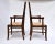 Late 20th Century European Ladder Back Folk Rush Seat Arm Chairs For Sale - Image 4 of 11